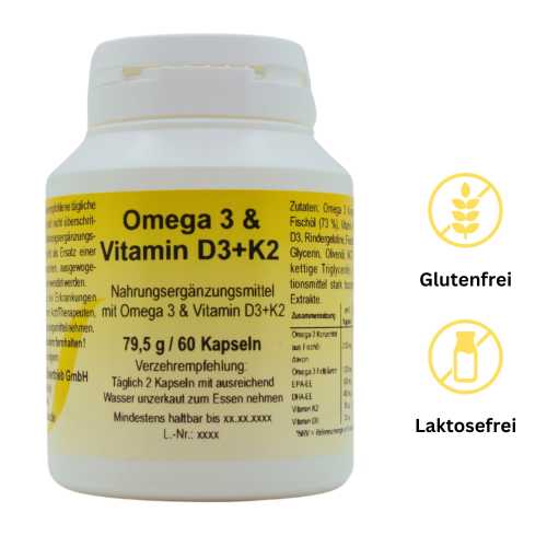 Omega-3 D3 K2 – Herzgesundheit & Immunsystem